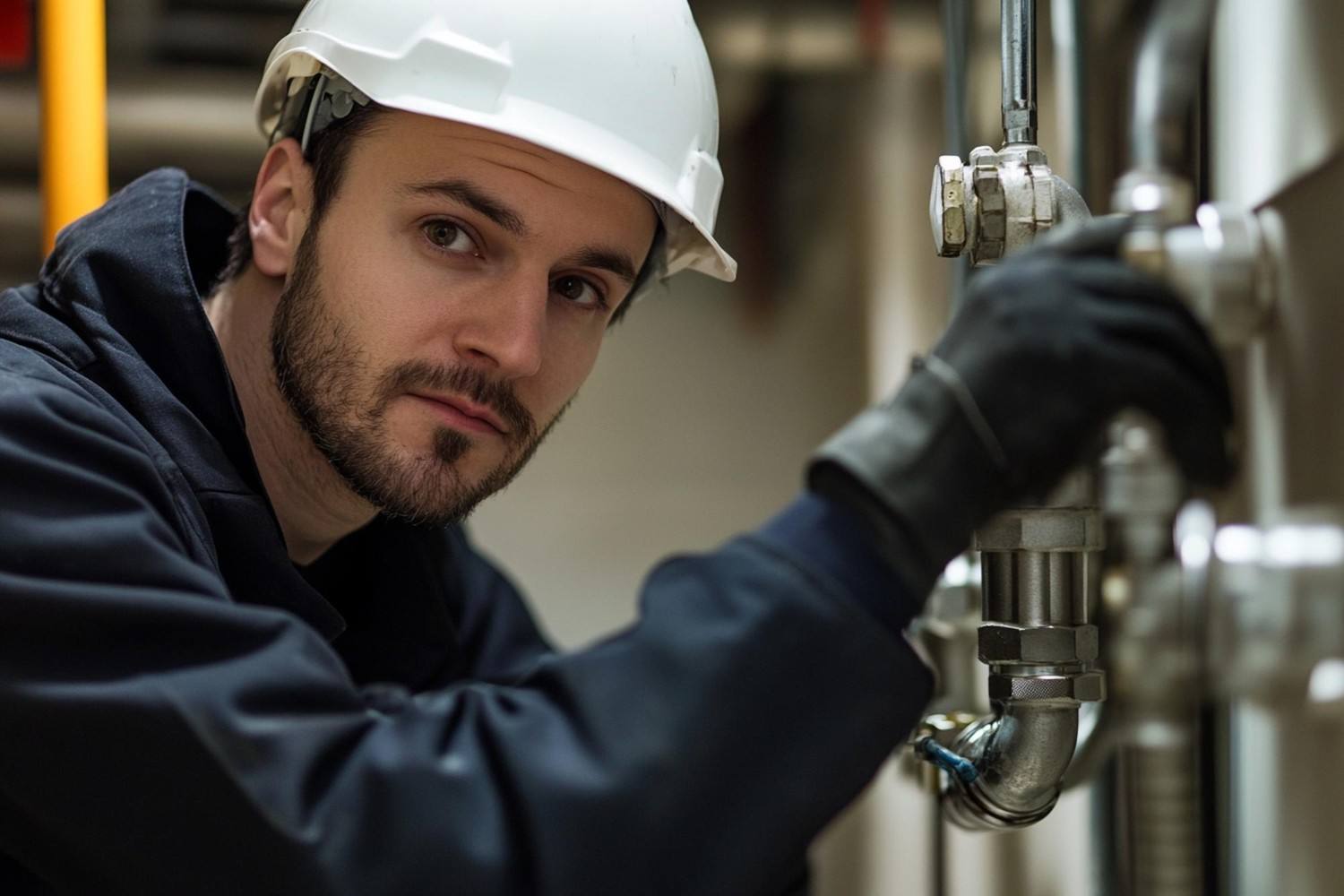 Leak detection equipment used on a plumbing system